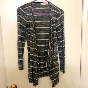 High Low Black Cardigan